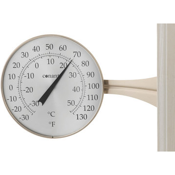 Large Dial Thermometer, Satin Nickel