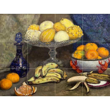 Tile Mural, Still Life. Fruits Backsplash Ceramic Glossy
