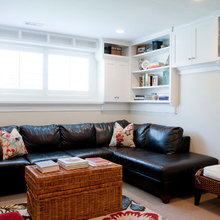 white wall shelves