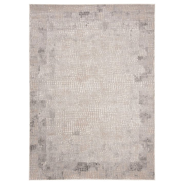 Safavieh Meadow Collection MDW184 Rug, Taupe/Grey, 4' X 6'