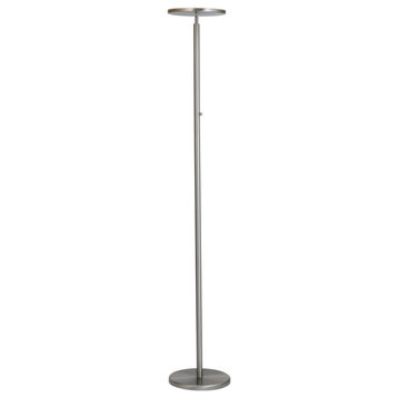 Lite Source LS-83352 Monet 72" Tall Integrated LED Torchiere - Brushed Nickel