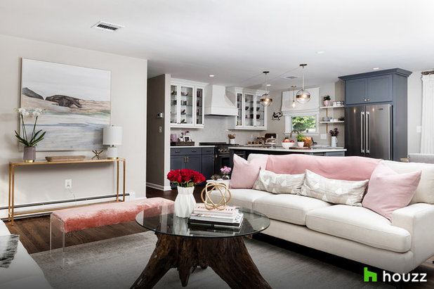 Transitional Living Room by Stephanie Gamble Interiors