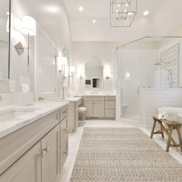 Bright White Contemporary Bathroom