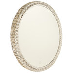 Artcraft - Artcraft Reflections Mirror AM306 - Crystal - Hit the switch and bring your mirror to life. This LED mirror has a crystal frame. Features a smart touch dimmer switch for the exact amount of light desired.