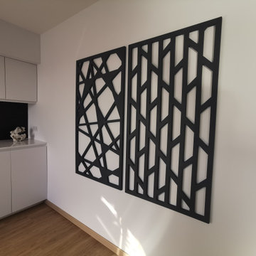 Habillage de mur de cuisine