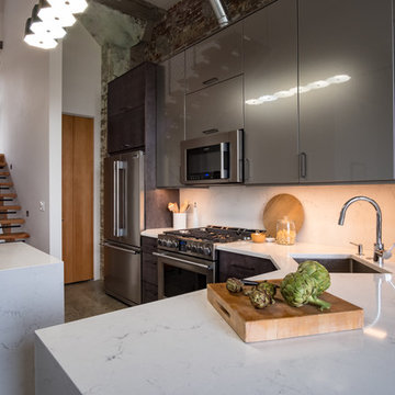 Super Sleek Loft Kitchen