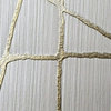 Modern wallpaper beige cream off white gold metallic Textured abstract lines 3D, 8.5" X 11" Sample