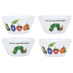 Godinger - The Very Hungry Caterpillar Melamine Bowl Set of 4 - World of Eric Carle's melamine set features beautiful images from his beloved stories. The bright, colorful art kids will love to look at and enjoy eating from!