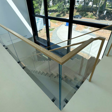 Project #126 | Contemporary Staircases with Integrated LEDs & Glass Railing