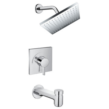 Hansgrohe 04962 Vernis Shape Tub and Shower Trim Package - Chrome