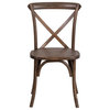 HERCULES Series Stackable Early American Wood Cross Back Chair