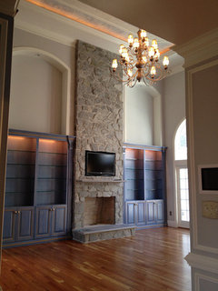 Do your tv and fireplace compete?