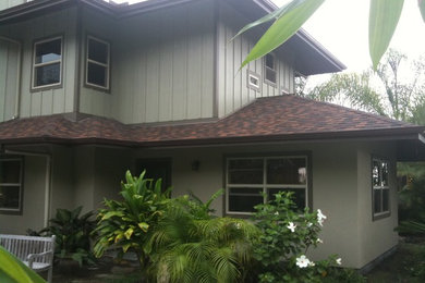 Inspiration for a large rustic home design remodel in Hawaii