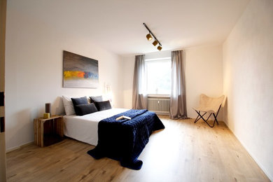 Photo of a scandinavian bedroom in Cologne.