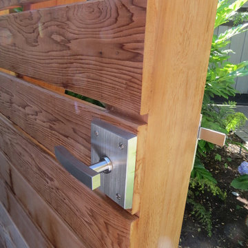 Stainless Steel Alta Modern Gate Latch - Close Up