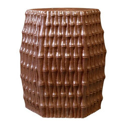 Burma Brown Porcelain Garden Stool by Bungalow 5 - Accent And Garden Stools