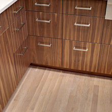 walnut/white kitchen