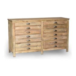 Reclaimed 2 Unit Buffet - Buffets And Sideboards