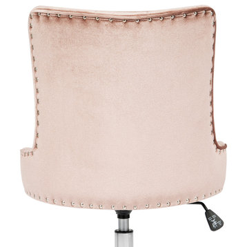 Raven Tufted Vanity Chair, New Pink