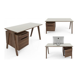 Office Desk Howard by Huppe | Made in Canada - Desks And Hutches