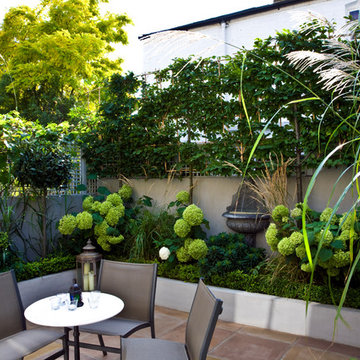 Romantic Patio Garden in Clapham, London