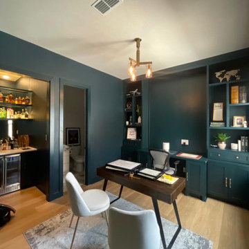 Modern Home Office & Bar Conversion Project in Sugarland