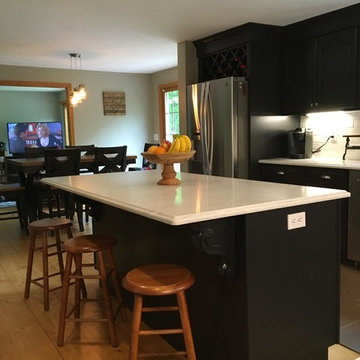 Hanson Black Cabinet Refinishing