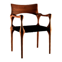 Paco Camus Sara Bond chair. Solid Walnut - Armchairs And Accent Chairs