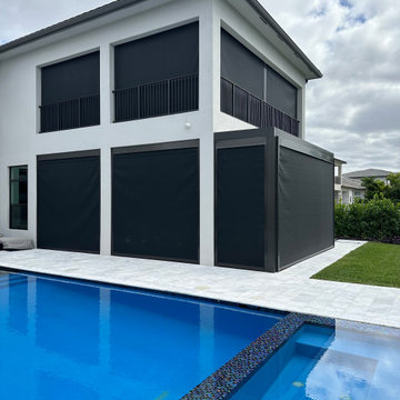 Custom Lanai Enclosure & Motorized Impact Screens - Boca Raton