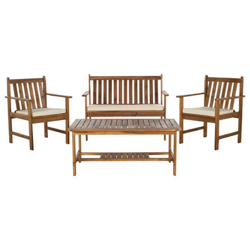 Safavieh Burbank 4-Piece Indoor-Outdoor Living Set