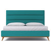 Cooper Upholstered Bed, Ocean Blue, Eastern King