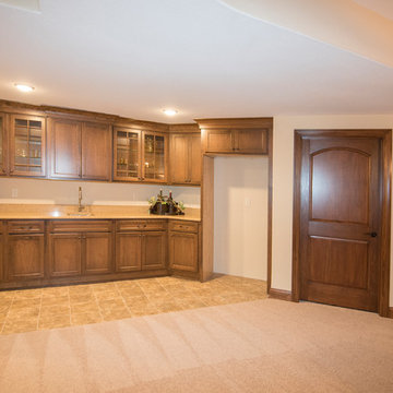 Kitchenette/serving bar in lower level