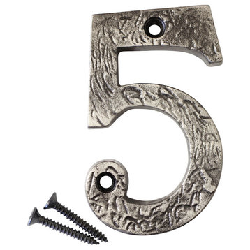 RCH Hardware Iron Rustic Country House Number, 3-Inch, Various Finishes, Antique