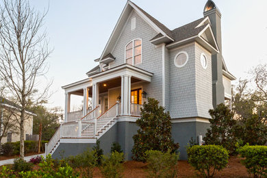 Inspiration for a coastal exterior home remodel in Charleston