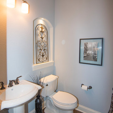 Lavatory just off the kitchen