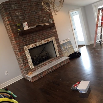 Shell Encrusted Fireplace Surround - Mantoloking, NJ