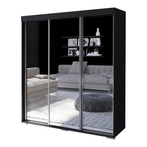 Esther Wardrobe Storage Black 70 8 Bedroom Furniture Sets