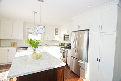 Inspiration for a coastal kitchen remodel in Other