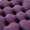 Carolina Storage 1 Pc Ottoman, Purple, Chrome Nailhead/Ring, Velvet