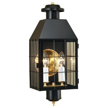 Norwell Lighting 1093 American Heritage 2 Light 22" Tall Outdoor - Black with