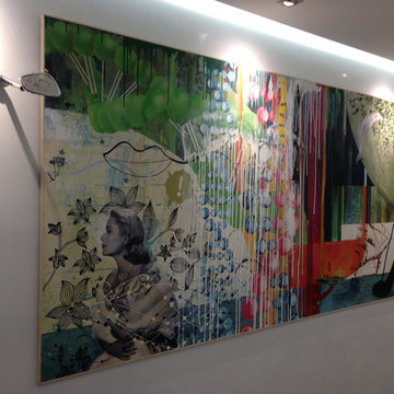Large decorative mural for private offices (one of a kind artwork)