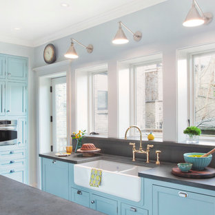 75 Beautiful Traditional Kitchen With Concrete Countertops