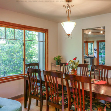New Wood Window in Stylish Dining Room - Renewal by Andersen San Francisco Bay A