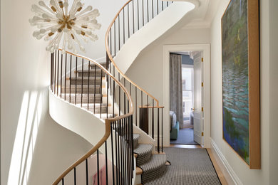 Staircase - transitional staircase idea in San Francisco