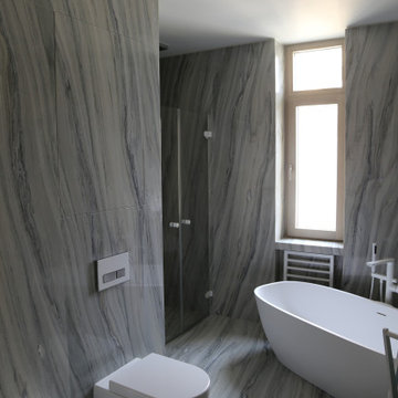 Ванная комната из мрамора Platinum Pearl