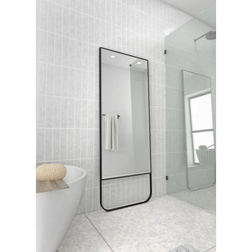 Clove 67 in x 24 in. Tall Rectangular Leaner Mirror with Opening at Bottom
