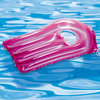 30" Inflatable Transparent Pink With Metallic Silver Surf Rider Pool Float
