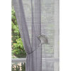 Magnetic Curtain Tieback with Silver Metal Ginkgo Leaf Design: Stylish Accessory