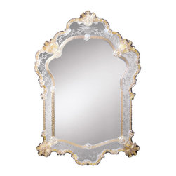 Inviting Home Inc. - Venetian Glass Mirror - Wall Mirrors