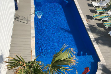 Inspiration for a coastal pool remodel in Other